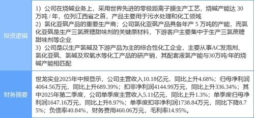 10月22日世龍實業漲停 液氯、燒堿與食品概念熱股投資分析